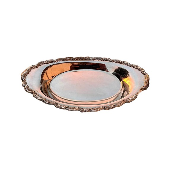 Vintage ONEIDA Du Maurier bread Roll Tray 14" silverplated BNIB 1990 - Picture 6 of 12